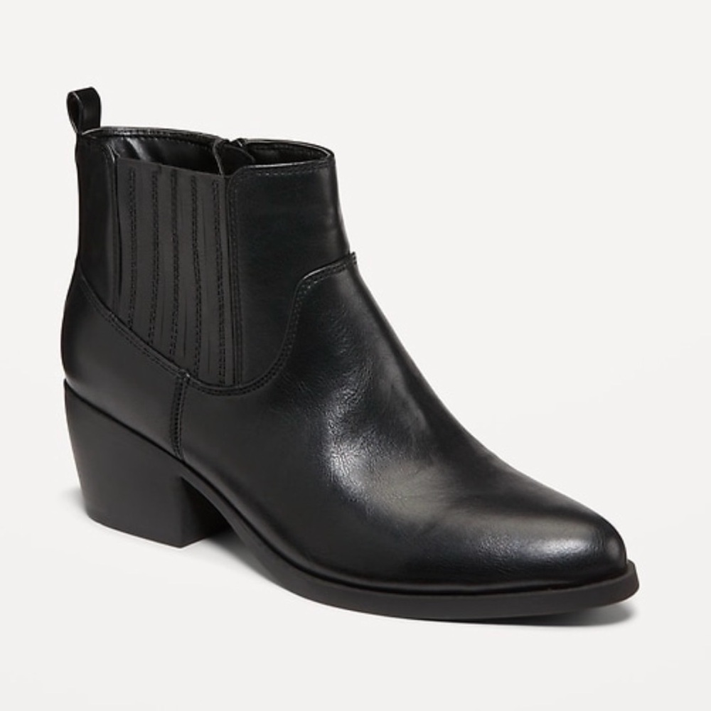 Black Western Ankle Boots